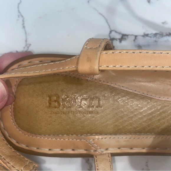Born leather flower sandals, sz 10 - Picture 6 of 8